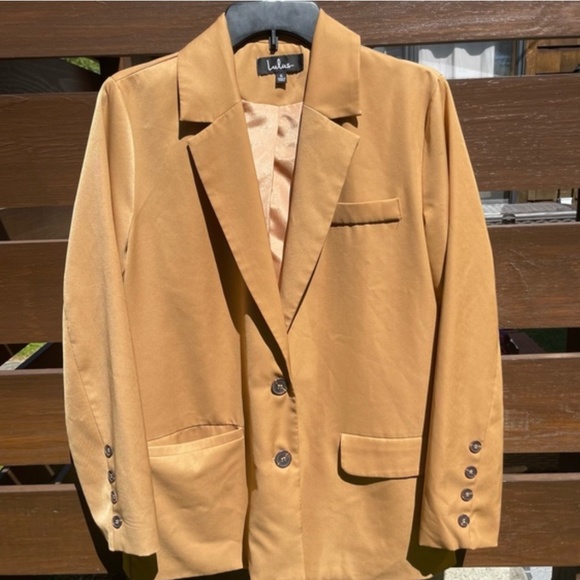 Lulus Oversized Blazer Camel Size Small - Picture 1 of 4